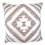 MOCOFO Prada Baskılı Püsküllü Yastık Kılıfı İskandinav Bohem Nakışlı Yatak Odası Kanepe Oturma Odası Araba Dekorasyonu (Bordo Kırmızı, 50x50 cm)