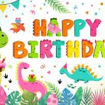 Mocsicka Çocuklar için Dinozor Doğum Günü Afişi Suluboya Dinozor Arka Planı Doğum Günü Partisi Erkek Karikatür Dino Temalı Doğum Günü Partisi Dekorasyon Malzemeleri 170 x 116 cm