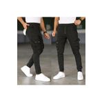 MOD10 Erkek Haki Slim Fit Kargo Cep Pantolon - Beli Ve Paçası Lastikli haki 36