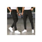 MOD10 Erkek Haki Slim Fit Kargo Cep Pantolon - Beli Ve Paçası Lastikli