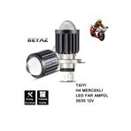 MOD10 TAİYİ MERCEKLİ LED MOTOSİKLET FAR AMPULÜ 12V H4 35/35W P43T ( BEYAZ ) 1 ADET