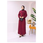 MODA 7882 AYROBİN KUMAŞ PONPONLU BELDEN İP BAĞLAMALI ETEKLİ TAKIM BORDO