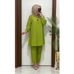 MODA ALMİRA 6645 K-75 JAZZ AYROBİN TAKIM YAĞ YEŞİLİ RENK
