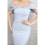 Moda Amore 405 Lüks Bebe Mavi Davet Elbise
