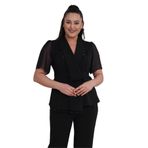Moda Amore Büyük Beden Abiye Takım - Taşlı Özel Tasarım Ceket Pantolon 024