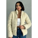 moda armanc Kadın Teddy Peluş Mont - Polar Şişme Kaban Yumuşak Kürk Görünümlü