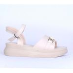 Moda Ayakkabı 148 Ortopedik Kadın Sandalet Ayakkabı - Krem