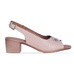 Moda Ayakkabı 549 Kadın 5cm Topuklu Sandalet Ayakkabı - Krem