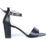 Moda Ayakkabı23 Moda Ayakkabı 245 Kadın Tek Bant Topuklu Ayakkabı - MDS00851-SIYAH-36 - 024-Siyah