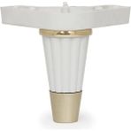 Moda Babil Koltuk ve Mobilya Ayağı (4 Adet) - 15 cm - Beyaz - Gold