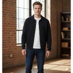 Moda Base Erkek-Polo Yaka-Saç Örgülü-7 Dügmeli-Hırka - XL - Lacivert
