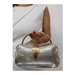 MODA BEEGİ CONCEPT KADIN ABİYE YILAN ALTIN GOLD ZİNCİRLİ DÜĞÜN GECE PARTİ ÇANTASI