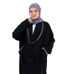 Moda Berel - Salaş Dökümlü Cepli Fenomen Çapraz Tunik (Siyah, Standart)