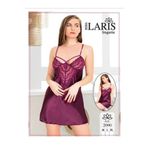 MODA Bordo Dantel Detaylı Saten Gecelik Bordo XL