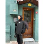 Moda Çağdaş Oversize Yarasa Kol Triko Kazak - 0 - Siyah - Standart
