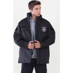 Moda Canel Erkek Siyah Güvenlik Kaban - 3XL