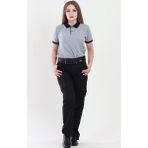 Moda Canel Kadın Siyah Komando Cepli Güvenlik Pantolon - 40