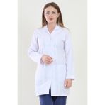 Moda Canel Uzun Boy Mono Yaka Bayan Doktor Önlüğü - 44