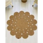 Moda Cardin Jüt Daire Halı - Hasır - 110 x 110 cm