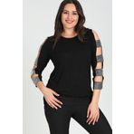 Moda Cazibe M9266 Siyah Kadın Bluz