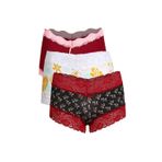 Moda Çizgi 40206 Bayan 3'lü Boxer