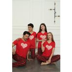 Moda Çizgi 50114 Aile Anne - Kız Penye Pijama Takım