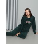 Moda Çizgi 8516 Petrol Welsoft Polar Kadın Pijama Takımı