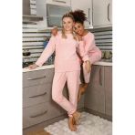 Moda Çizgi Kadın Kadife Pijama Takım 4183