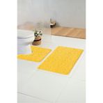 Moda Dekor Standart Orion Sarı 50x80 - 50x40 2'li Banyo Paspası