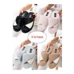 Moda Devrin 3'lü Paket Önü Kapalı Terlik Ev Terliği Çeyiz Bohça Seti