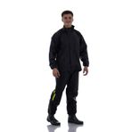 MODA Dikişsiz Fermuarlı Kurye Motorcu Yağmurluğu Pvc Alt Üst Takım %100 Su Geçirmez Reflektörlü