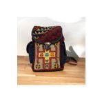 MODA Dokuma Etnik kilim desenli büyük boy kadın sırt çantası