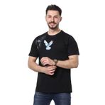 MODA Eagle & Dove Baskılı Siyah Erkek T-Shirt