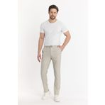MODA Erkek Keten Jogger Pantolon – Ekru | Slim Kesim, Elastik Bel