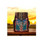 MODA Etnik kilim desenli dokuma büyük boy sırt çantası