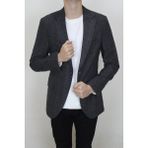 Moda Fistan Store Erkek Füme Ekose Kareli Italyan Kesim Dar Kalıp Çift Düğme Kışlık Blazer Ceket - 6 Drop - 48 / 6