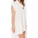 Moda Fit Mezuniyet Balo Poplin Dokuma Kare Yaka Askılı Kol Bodycone Mini Boy Elbise