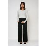 MODA Hamile Giyim Bel Ayarlanabilir Basenden Bol Paça Kumaş Pantolon