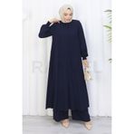 Moda Hayme %85 Pamuklu İkili Takım - Tunik ve Pantolon Birarada