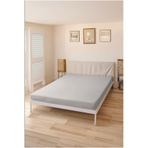 MODA HOME Penye Lastikli Çarşaf %100 Pamuk Gri Gümüş