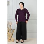 MODA Kadın Büyük Beden Anne Penye Bluz