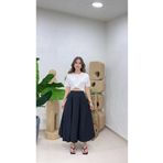 MODA KADIN UZUN POPLİN BALON MODEL ETEK