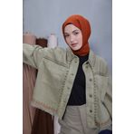 Moda Kaşmir Cosy Cotton Serisi Kiremit Şal