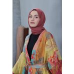 Moda Kaşmir Cosy Cotton Serisi Marsala Şal