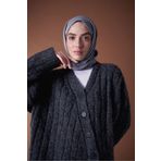 Moda Kaşmir Misto Pamuk Serisi Gri Şal