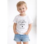 MODA Kişiye Özel İsimli Tarihli Doğum Günü Happy Birthday Baskılı Beyaz Erkek Çocuk Tişört