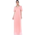 MODA LABİO Melek Kol Hamile Elbisesi Pudra
