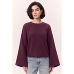 Moda Lippa Bordo Müslin Salaş Bluz