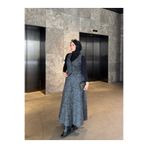 Moda Lippa Gri Kışlık 2'li Takım Yelek + Etek