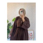 Moda Lippa Kakao Müslin Salaş Bluz